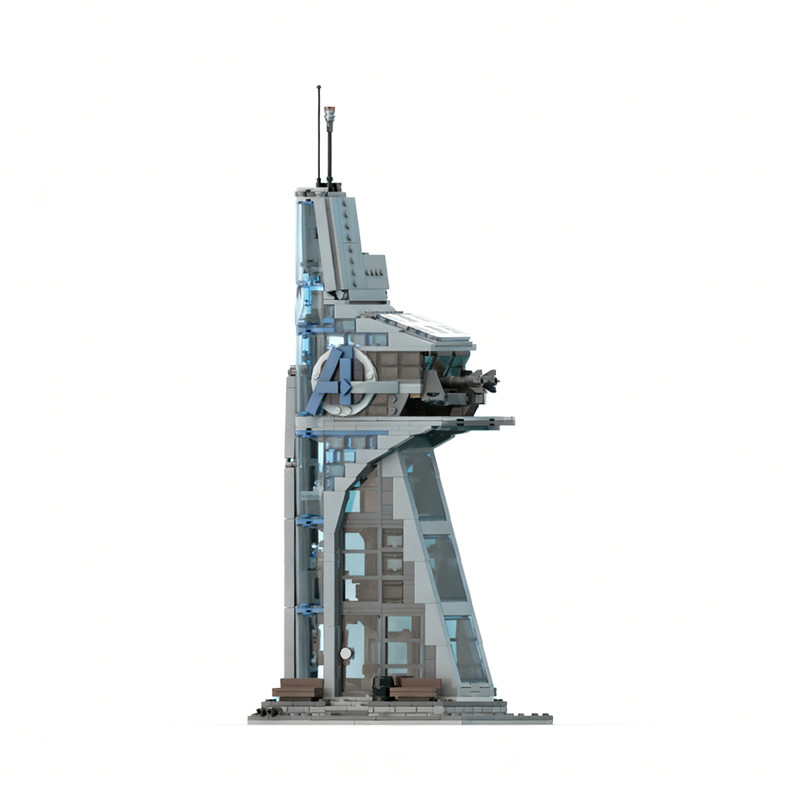1081ps MO Super Heroes Marvelal Superhero Avenger's Tower W Quinjet MM el Building Arhiteture