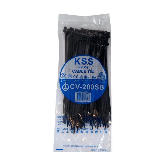 KSS CABEL TIE CV200S 203 x 3.2 NYLON KABEL TIES KSS CV200 S 203X3.2MM PENGIKAT KABEL TIS 20CM