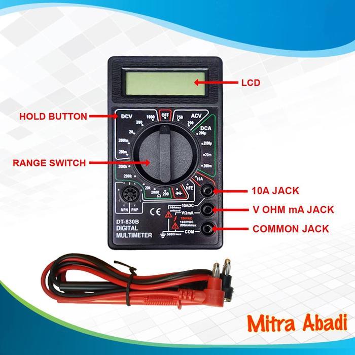 ykP Multitester/Multimeter Digital DT-830B