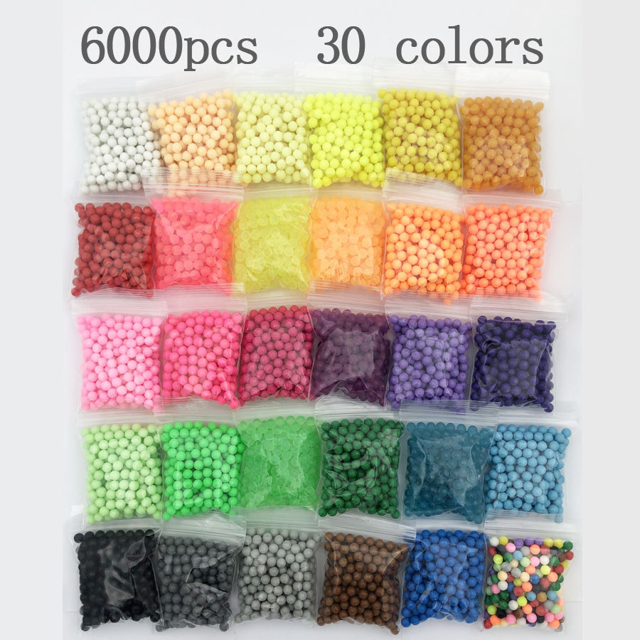 30color bag Beads Puzzle Crystal Color DIY magic Beads ter spray Ball Games 3D Handmade Magic Toy