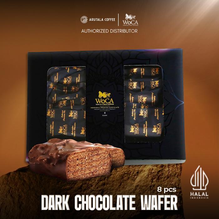 WoCA Wafer Coklat Premium Dark Chocolate
