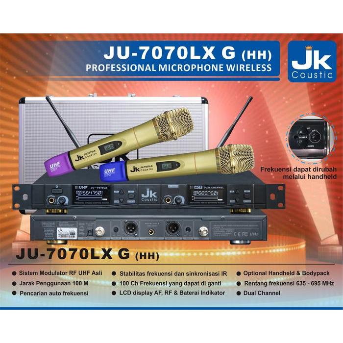 Original Mic Wireless Jk Coustic Ju 7070 Lx