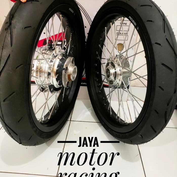 Velg Motor GL pro / Megapro Primus/ Gl max / Tromol Set Jari Velg Plus Ban full baru plus rakitan st