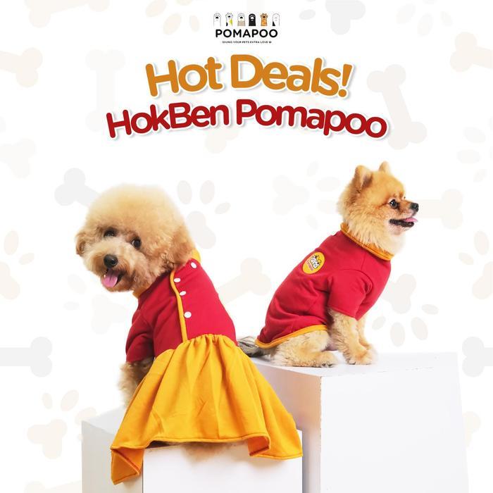 Promo Pomapoo - Baju Kucing Dan Baju Anjing Hokben Dress Dan Shirt Free Bubble Wrap