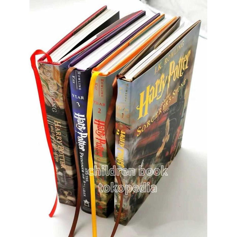 READY Harry Potter IIIustrated Edition books. hardcover.fancy paper.