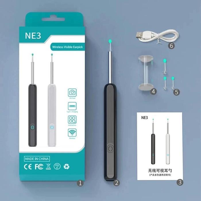 Kamera Telinga Alat Pembersih Telinga Endoskopi Visual Hd Earwax Clean