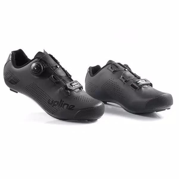 Sepatu Sepeda Roadbike Upline U2 Sepatu Cleat Sepeda Roadbike - Black