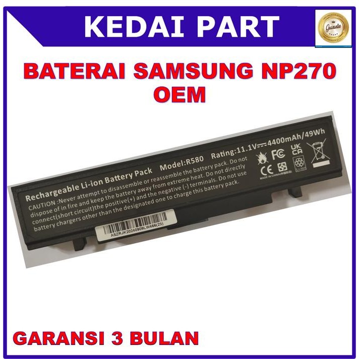 Baterai SAMSUNG NP270 NP275 NP275E NP275E4E NP275E4V NP275E5