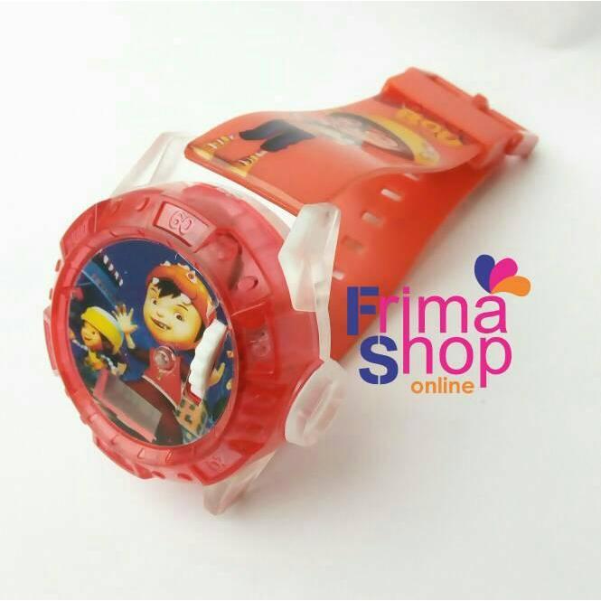 JAM TANGAN ANAK PROYEKTOR BOBOIBOY MERAH