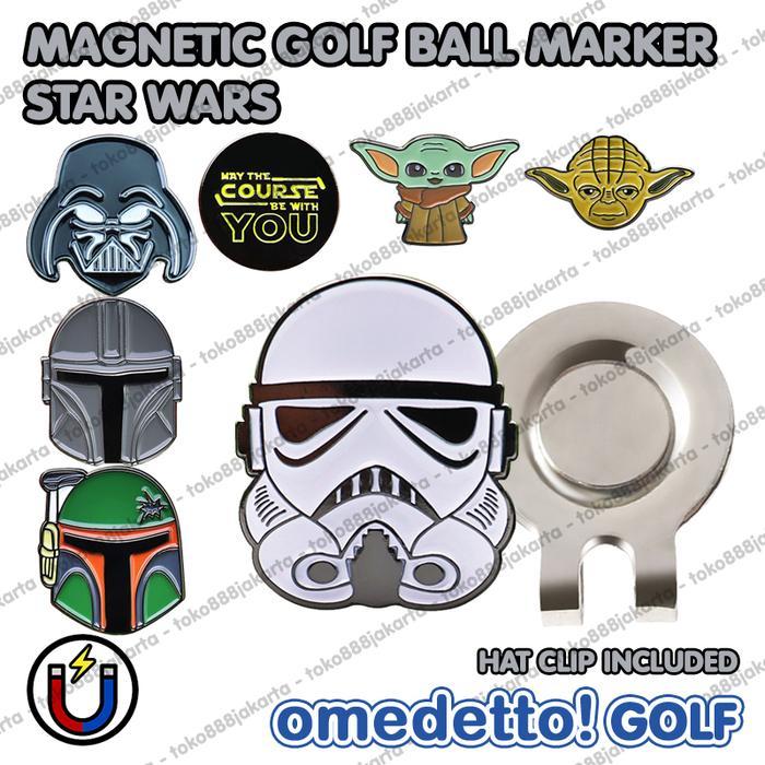 STAR WARS YODA MAGNETIC GOLF BALL MARKER WITH MAGNET HAT CLIP OMEDETTO