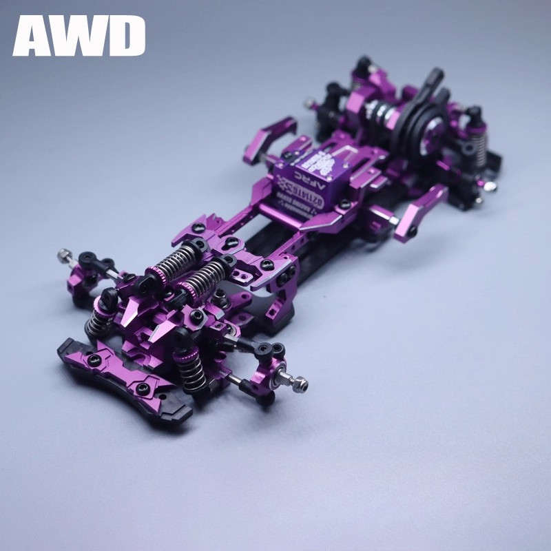 RW00-SR RC Mosquito Car 1/24 RWD RC Drift Car Frame KIT Electric Remote Control Drift Competition