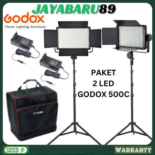 GODOX 500 C,500C PAKET LAMPU LED STUDIO LIGHTING TWIN LED