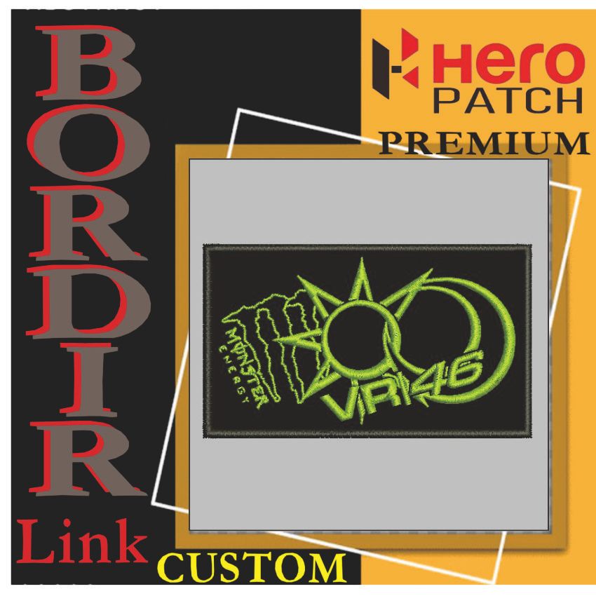 MONSTER VR 46 RACING HP-380 PATCH BORDIR LOGO/EMBLEM