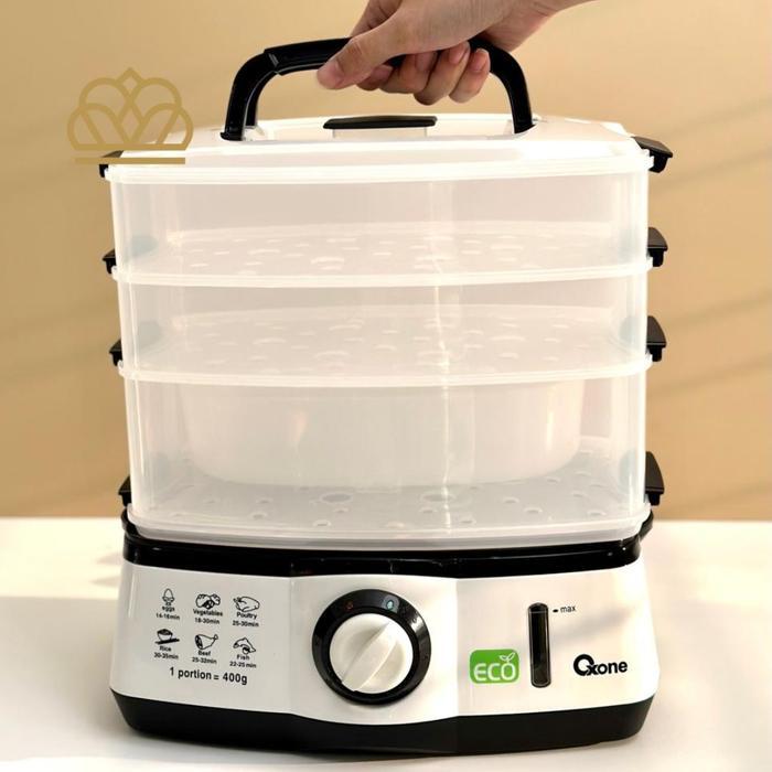 Oxone Ox261 Eco Food Steamer Kukusan Listrik Bpa Free Penghangat Makanan
