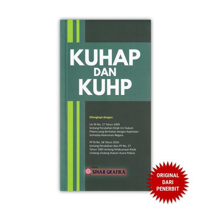 Stok Baru Sinar Grafika - KUHAP dan KUHP - Buku Hukum Pidana