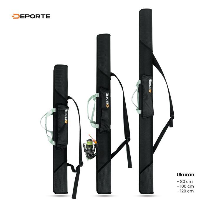 Tas Joran Pancing 1 Set Hardcase Fiber Parana Anti Air Ukuran 80 100 120 Cm Original