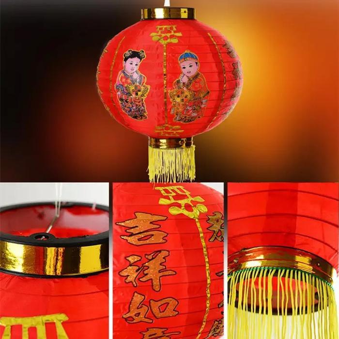 sxo3- Lampion Imlek Lampion Anak Lampion Kain Lampion Merah