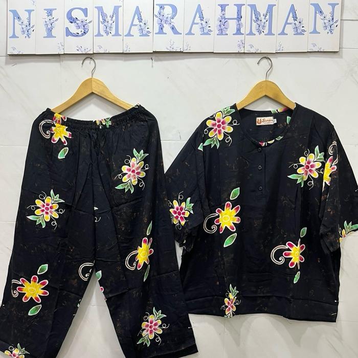 ttir- Setelan Batik Sunan Ori - Super Jumbo Tangan 3/4 - Celana Panjang