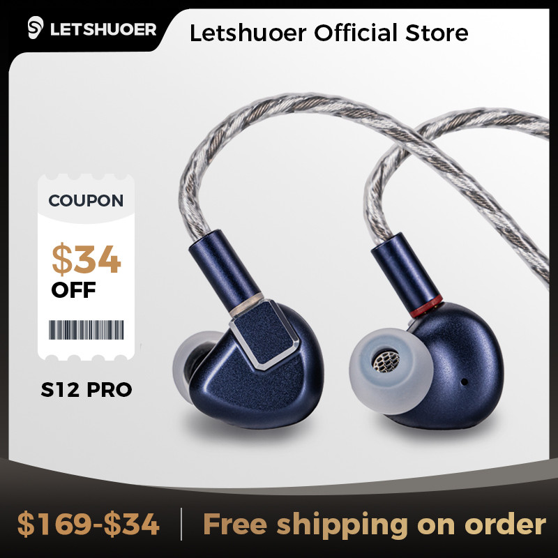 Letshuoer S12 PRO | LETSHUOER S12 Hifi Earphones Wired In-ear