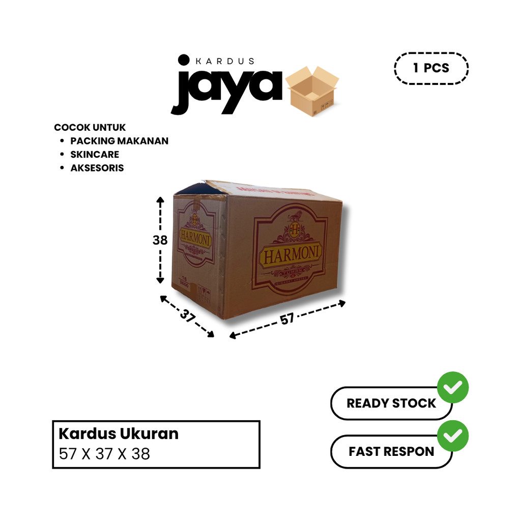 Kardus Bekas Gudang Garam Harmony | Cocok untuk Packing Barang | Harga Murah | 1 Pcs
