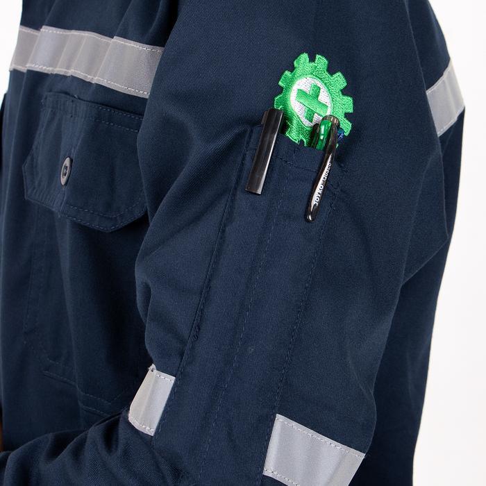 Baju Safety Navy K3 Lapangan Seragam Wearpack Proyek Lengan Panjang