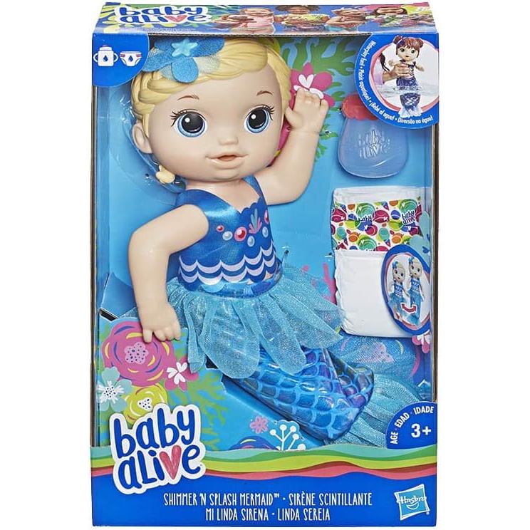 Baby Alive Shimmer ‘n Splash Mermaid (BLD Hair)