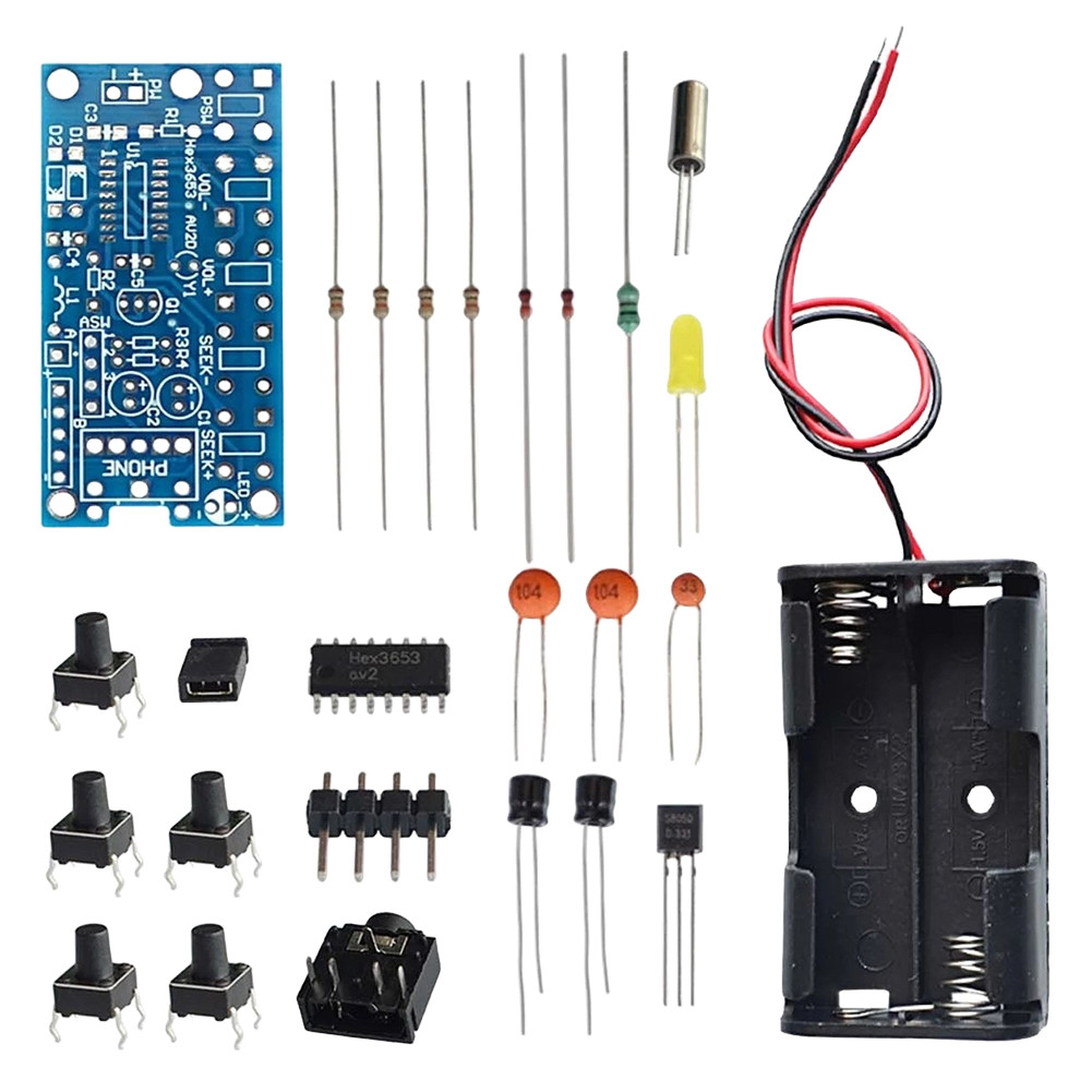 DIY Electronic Kits PCB Wireless Stereo FM Radio Receiver Module DIY Radio Receiver Kit
