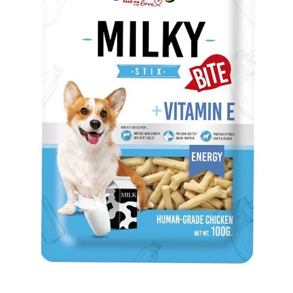 l8zw- Jerhigh 100 Gr Camilan Anjing Milky Bites