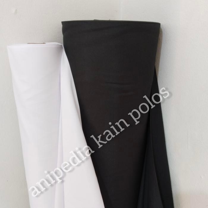 KAIN POLOS METERAN HITAM LEBAR KAIN 240CM KAIN BACKGROUND MIKROSILK