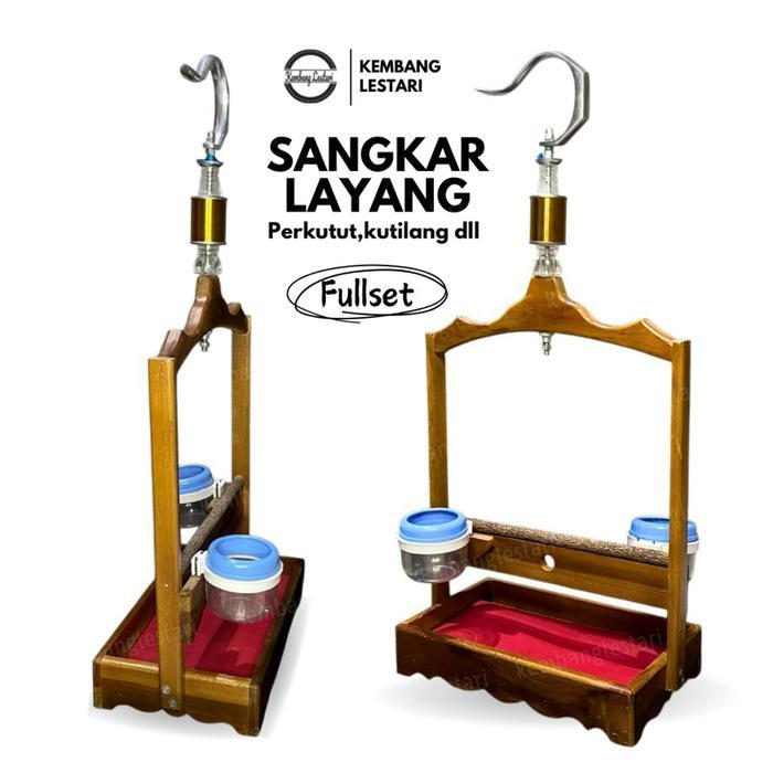 SIAPKIRIM Sangkar Layang Fullset Burung Kutilang Trucuk Trucukan Cucak Perkutut Kandang Layang Plus