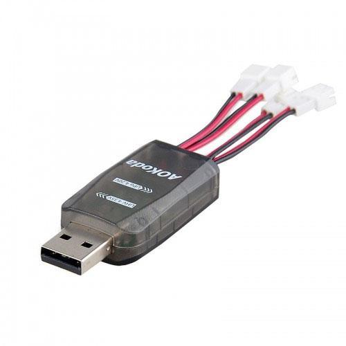 TERBARU AOKoda CX405 4CH Micro USB Battery Charger For 1S Lipo/LiHV Battery BISA GOSEND