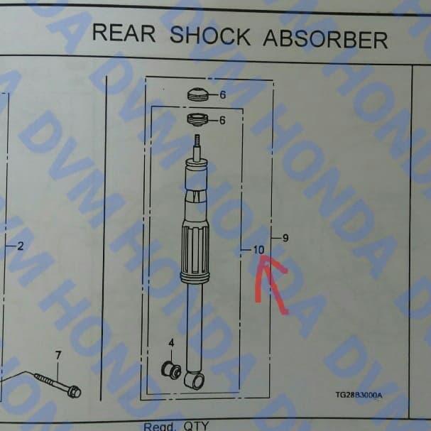 Shockbreaker Belakang Ikybi Brio/Brv Dg1/Mobilio