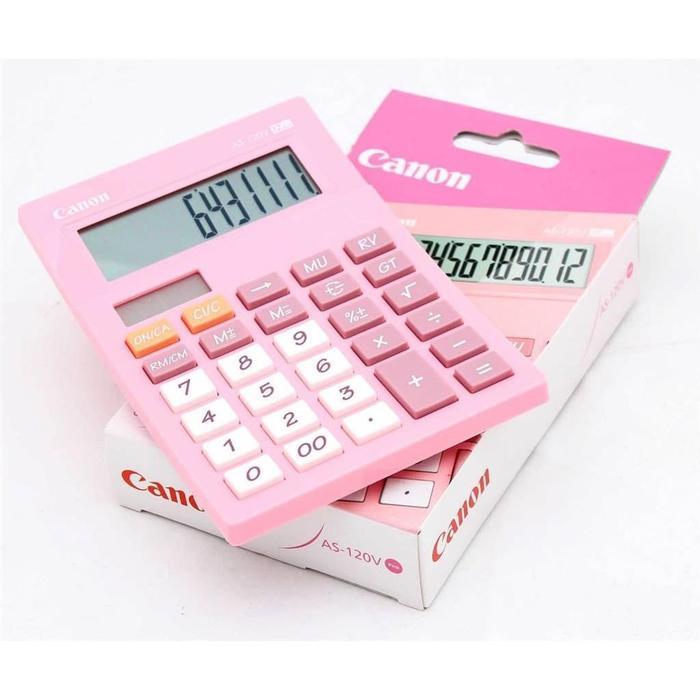 New Kalkulator Canon As 120V Original - 12 Digit - Kalkulator Warna Ready