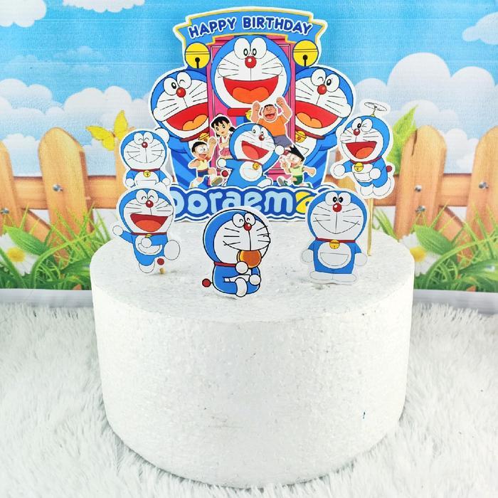 Cake topper DORAEMON STYROFOAM