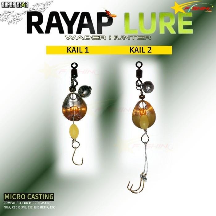 Stars Fishing Rayap Lure Umpan Micro Casting Wader Hunter Microfishing Nila, Red Devil, Cichlid