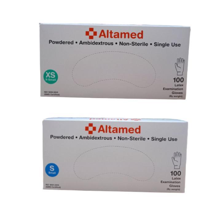 NW Sarung Tangan Latex Altamed / Altamed Latex Glove isi 100's