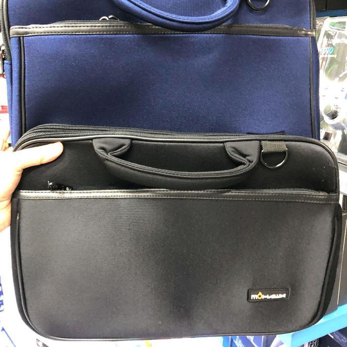 Mohawk Softcase Mohawk Tas Laptop 14Inch Hitam 3 Space Bahan Kain/Memorifoam Empuk Tebal Dimensi