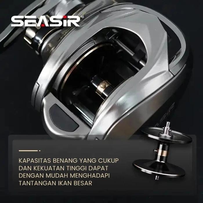 BestSeller SEASIR MEGACUDA Reel Pancing Baitcasting ALL METAL Saltwater Reel BC Rangka Aluminium