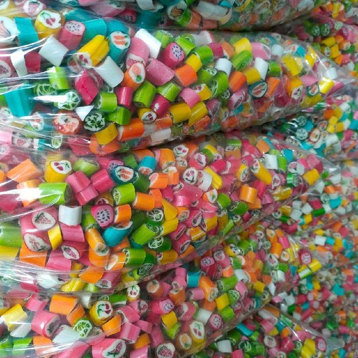 PROMO SPECIAL PERMEN STICKY VIRAL 450 GR , Zayana sticky Candy Toples Snack Cemilan
