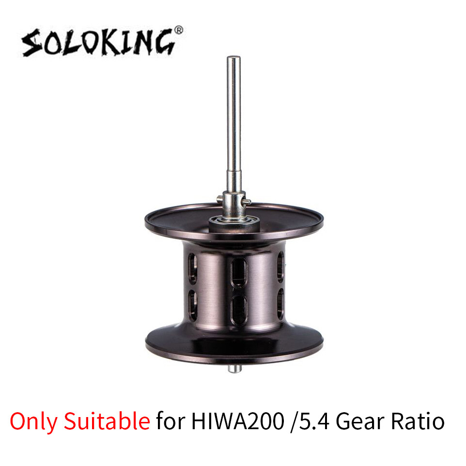 DIY HIAW200 Spool Spare Baitcasting Reel Spool for GKA200 Standard Spool Shallow spool