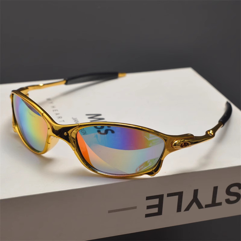 Y2K Outdoor Glossy Sunglasses Colorful Sunglasses UV Resistant Cycling Glasses Versatile Outdoor
