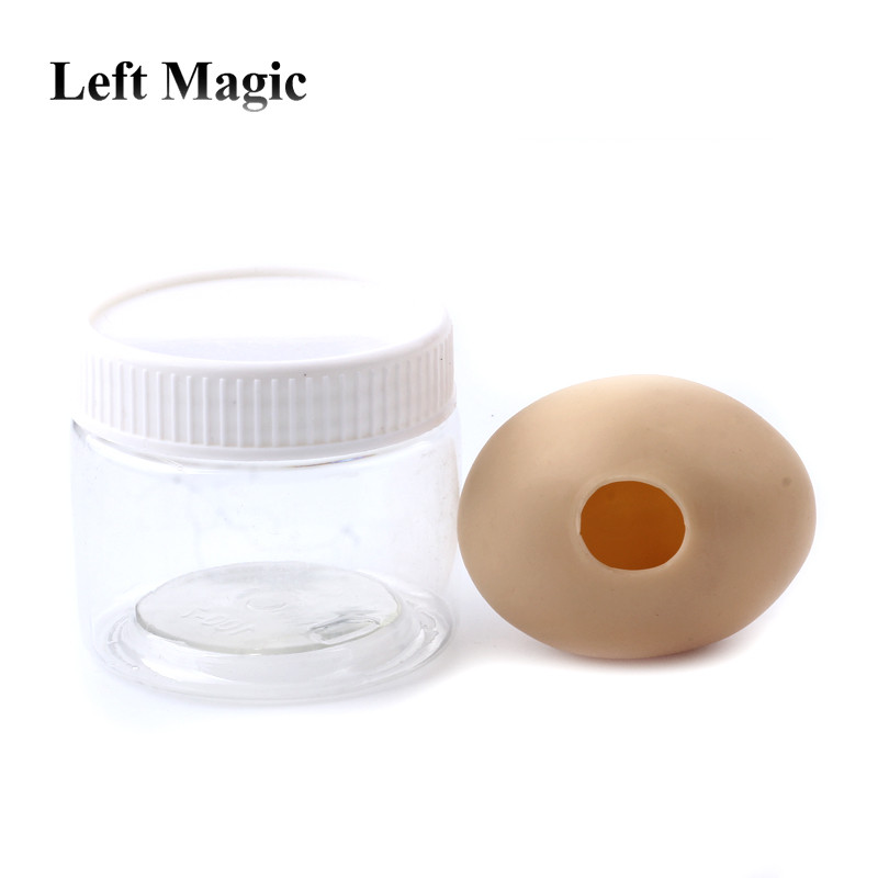 1 Pcs Ultra Silicone Simulation Egg Magic Tricks White Egg To Silk Scarf Magic Props Gimmick