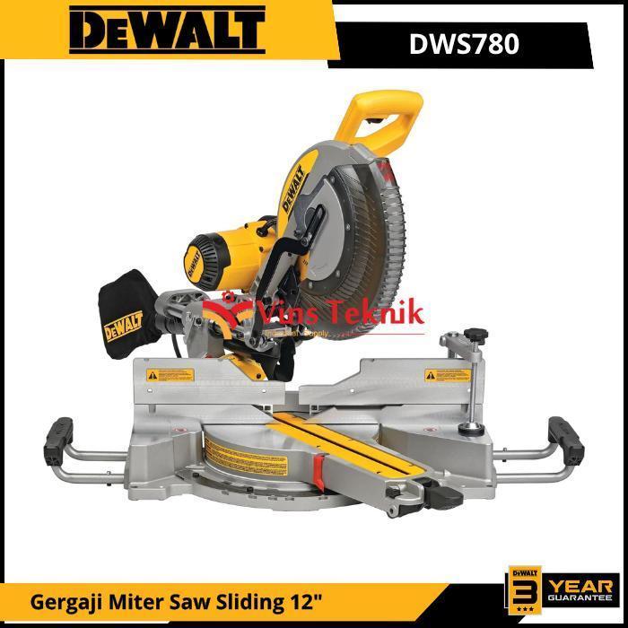 DEWALT DWS 780 Miter Saw Sliding 12Inch Mesin Gergaji DWS780