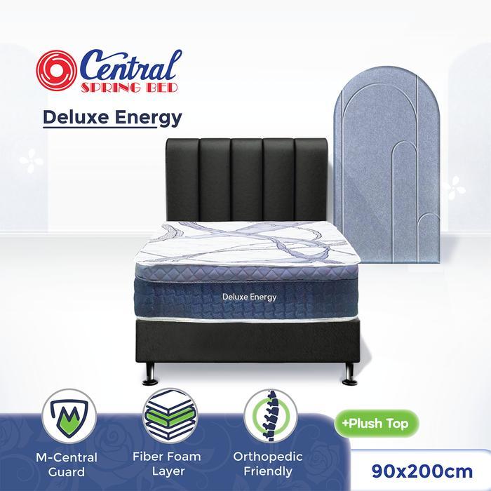 Central Spring Bed  Springbed Central Grand Deluxe Full Set - 90 x 200, Cokelat
