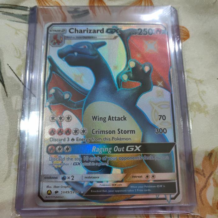 shiny Charizard GX Shiny Vault SSR UR SM Hidden Fates Kartu Pokemon TCG ENGLISH
