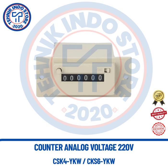 Terbaru Counter Analog Csk4-Ykw / Cks6-Ykw 220Vac