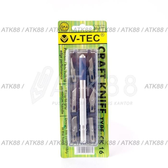 TERBARU V-Tec Craft Knives Set CK 16 / Hobby Knives Set