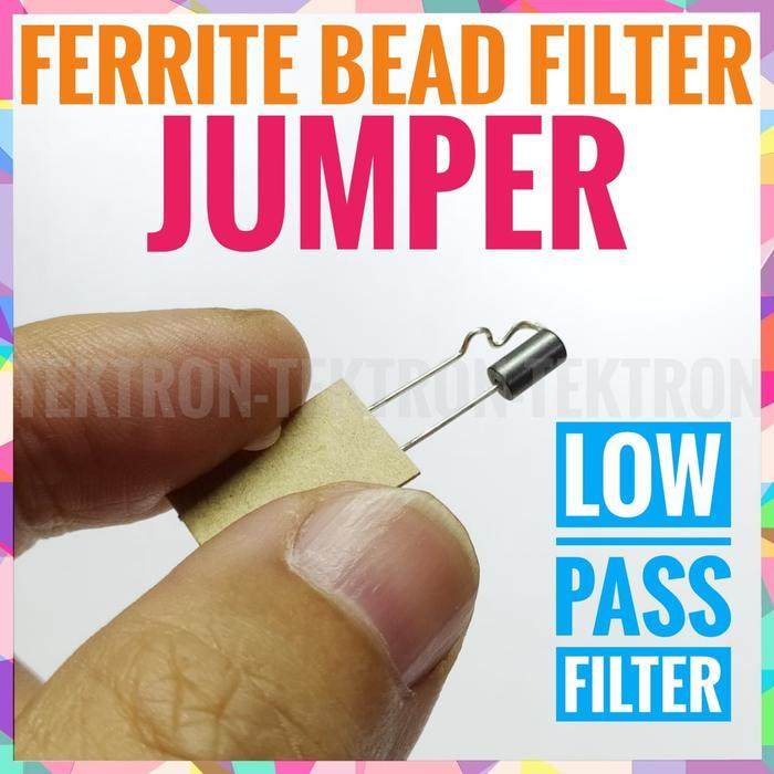 Jumper Ferrite Bead Filter, ferit, kawat jumper, arduino