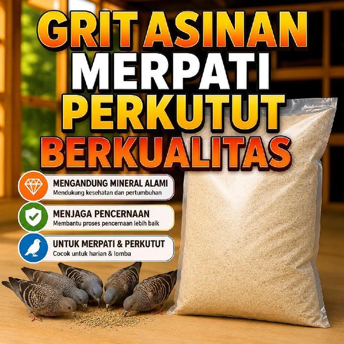 Grit asinan burung 1KG merpati premium hercules super grit asinan pigeon grit untuk semua burung