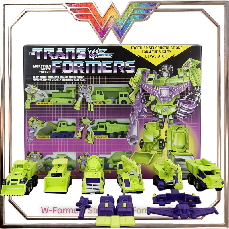 In Stock Transformer Generation 1 Devastator Constructicons G1 Movie Model Cartoon Action Figure